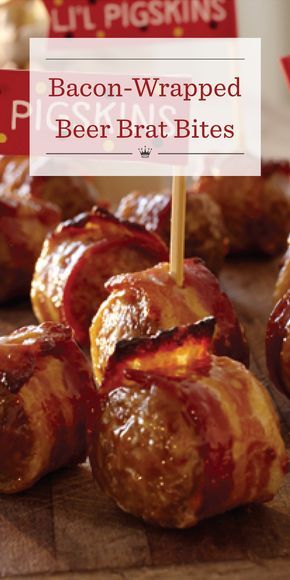 Game Day Bites: Effortless Tailgating Eats #10 Bacon Wrapped Beer Brat&nbsp;Bites