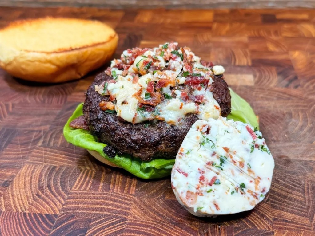 Blue Cheese Bacon Butter for&nbsp;Hamburgers